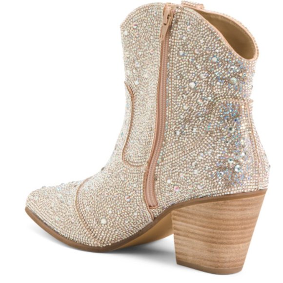 Matisse Harlow Bedazzled Western Booties Womens Size 6 NWOT - Picture 2 of 4